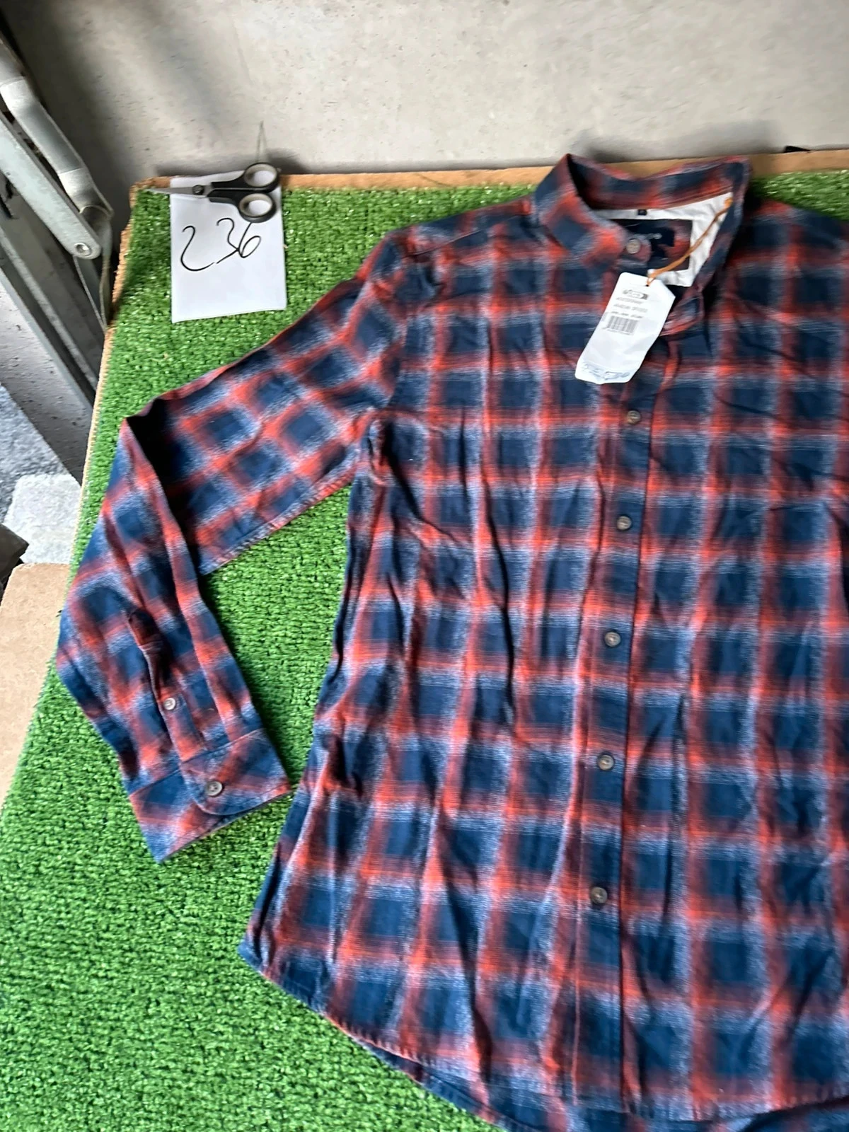 Bonobo relaxed fit bruin blauw geruite overhemd – photo 3